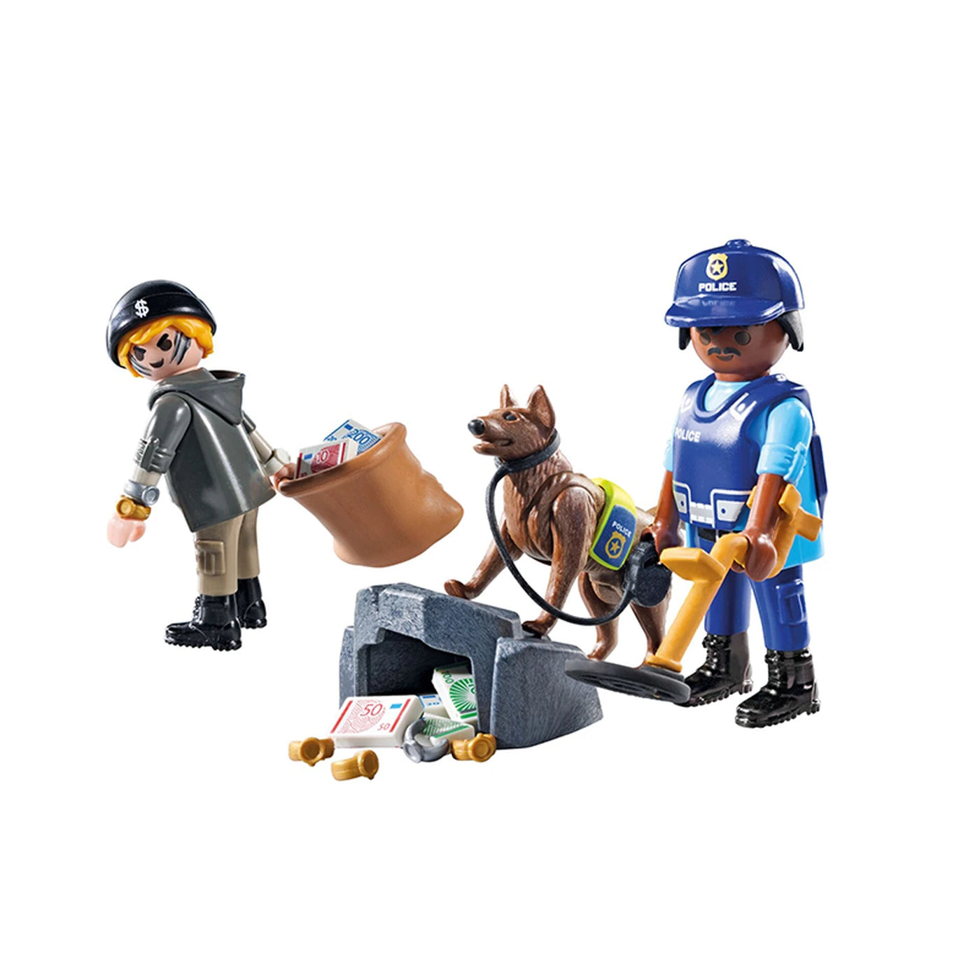 71731 Playmobil  Action Heroes Police Trace Search With Sniffer Dog 