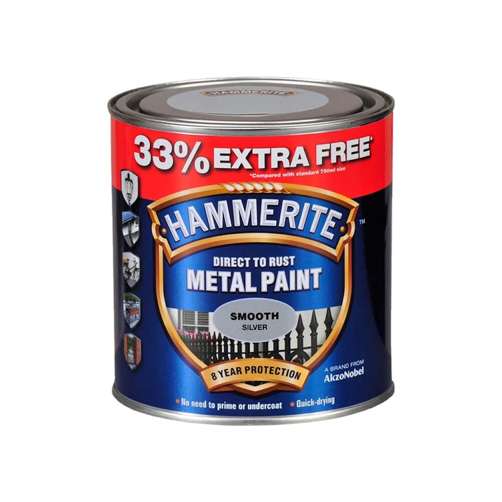 Hammerite Direct To Rust Metal Paint 750ml + 33% Free