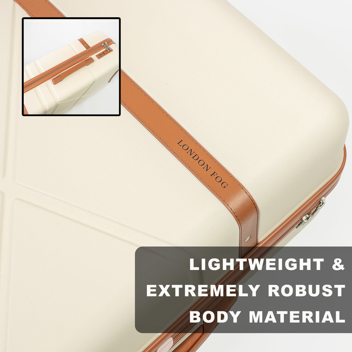 London Fog Eton Hard Shell Suitcase - TSA 8-Wheel Cabin & Hold Luggage