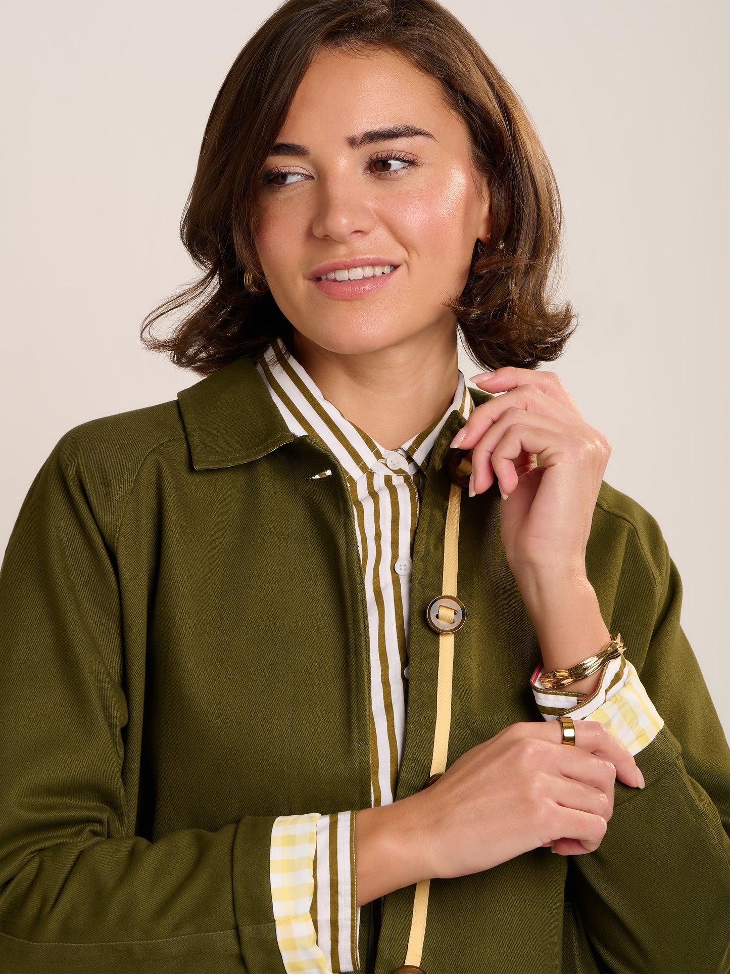 Brakeburn Emilia Cropped Trench Coat