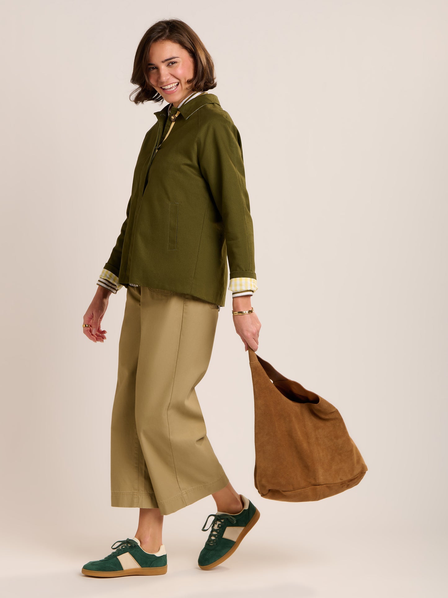 Brakeburn Emilia Cropped Trench Coat