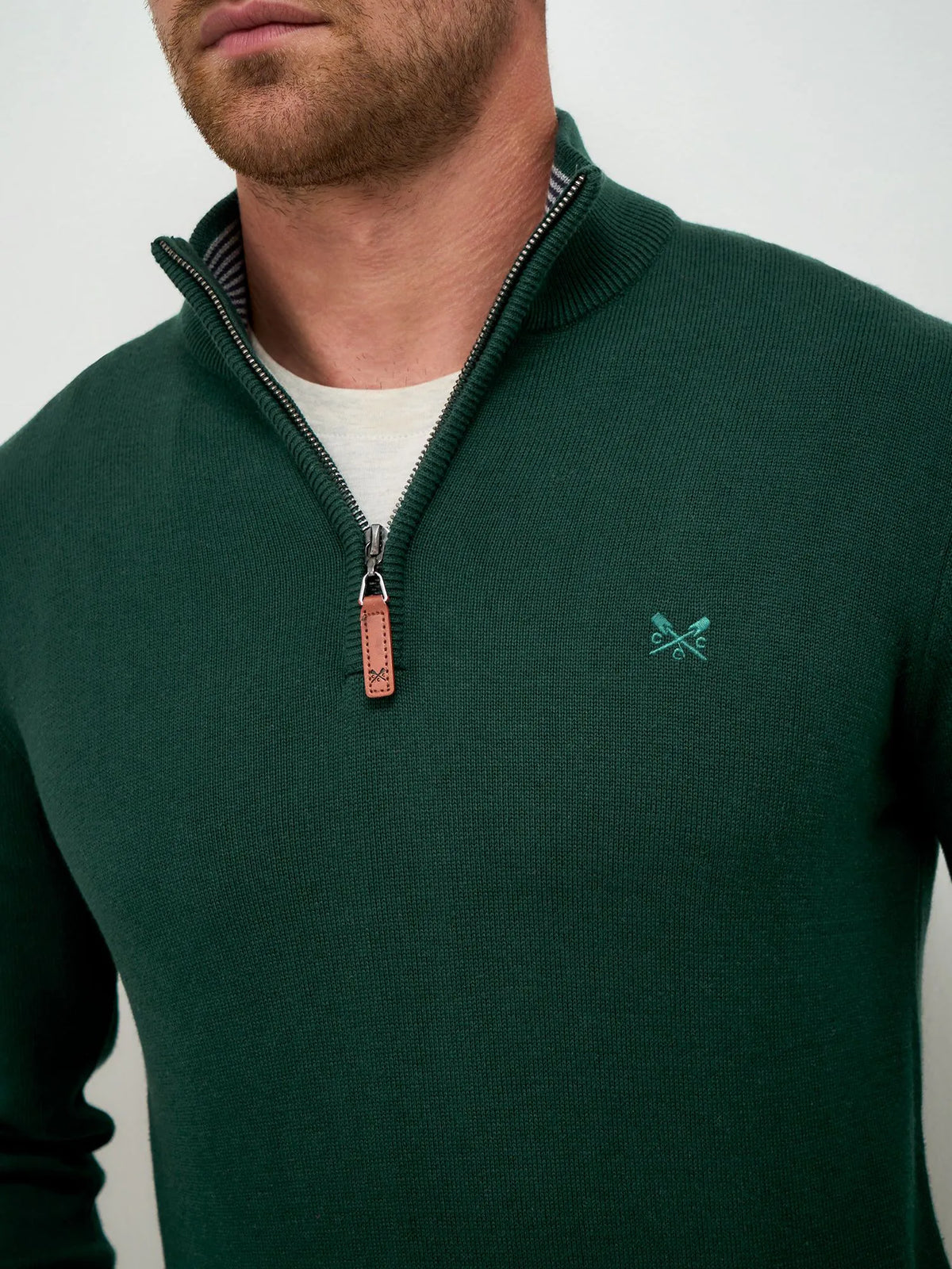 Crew Clothing Organic Cotton Half Zip Jumper