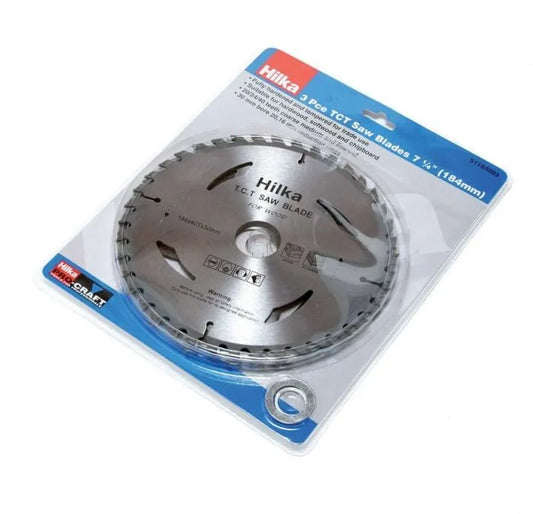 Hilka 3-Pieces 7 1/4" (184mm) TCT Saw Blades