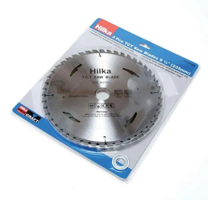 Hilka 3-Pieces 9 1/4" (235mm) TCT Saw Blades