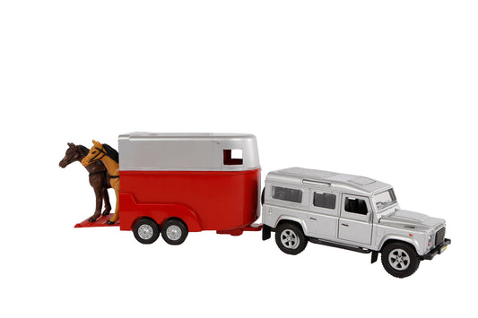 Kids Globe Landrover Defender Horse Trailer