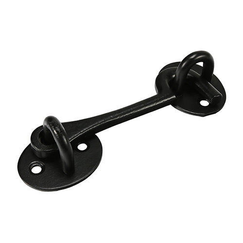 Cabin Hooks - Black 10"