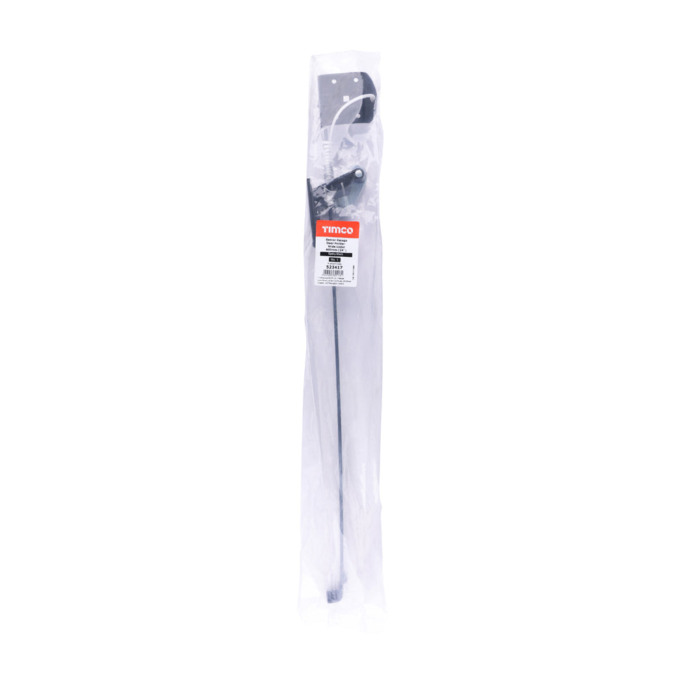 Senior Garage Door Holder - Wide Lintel - Black 24"