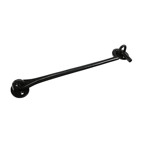 Cabin Hooks - Black 10"