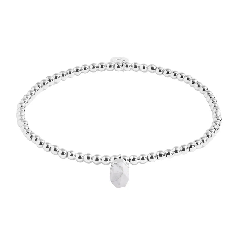 Joma Jewellery A Little Crystal Karma Howlite Bracelet
