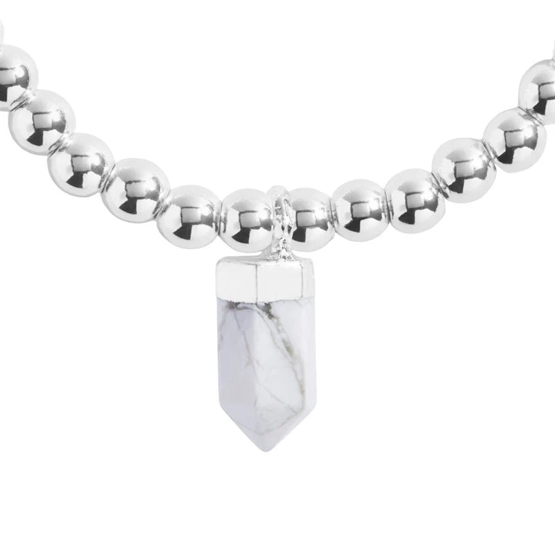 Joma Jewellery A Little Crystal Karma Howlite Bracelet
