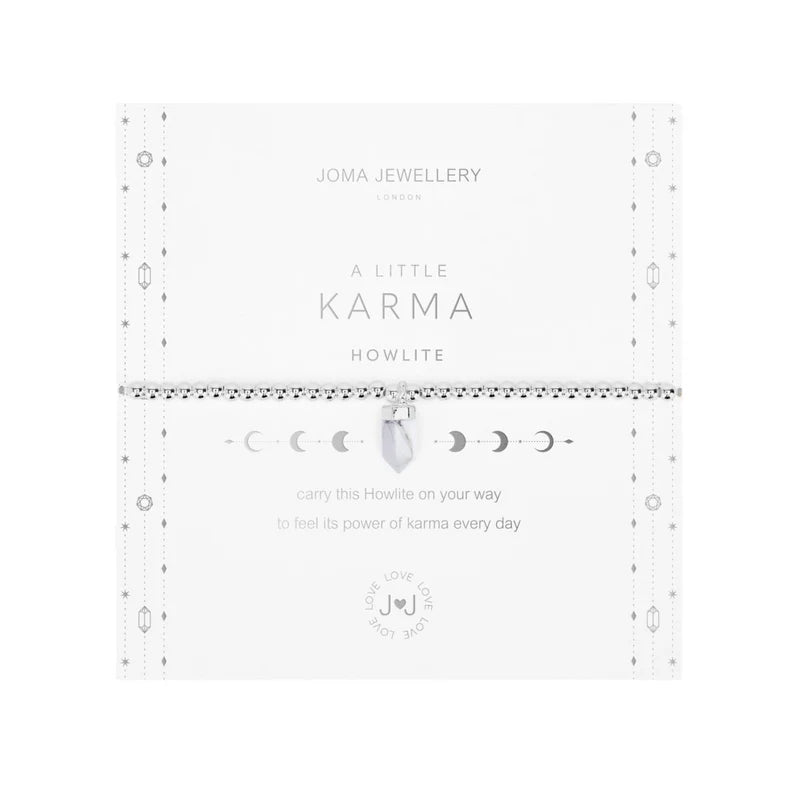 Joma Jewellery A Little Crystal Karma Howlite Bracelet