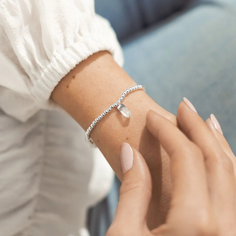 Joma Jewellery A Little Intuition Clear Quartz Bracelet