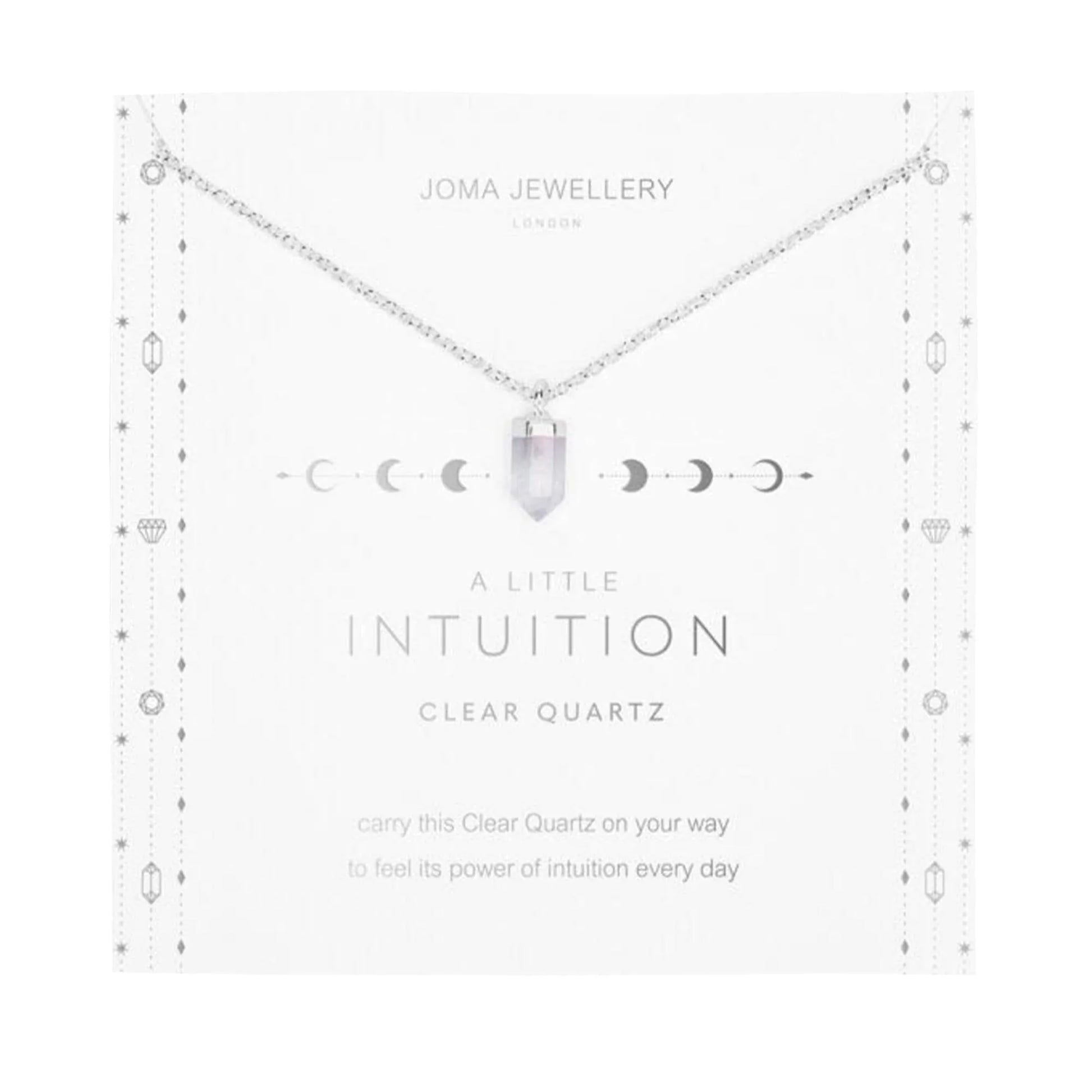 Joma Jewellery Crystal A Little Intuition Clear Crystal Necklace