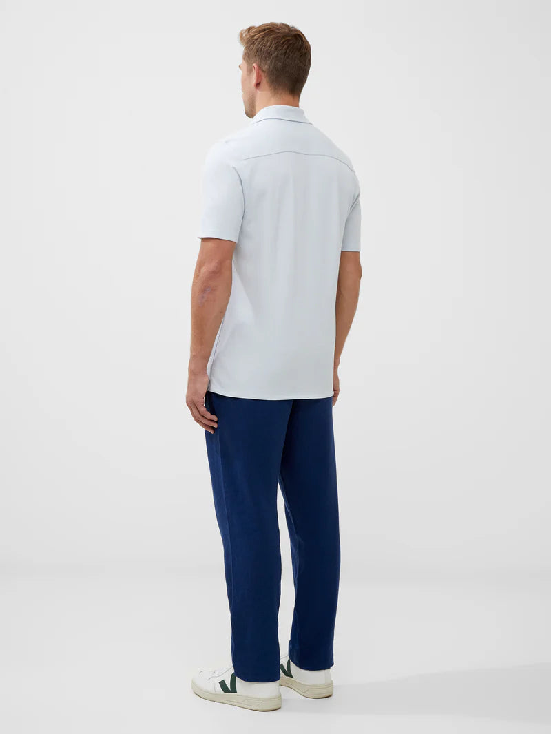 French Connection Stripe Texture Jersey Short Sleeve Shirt