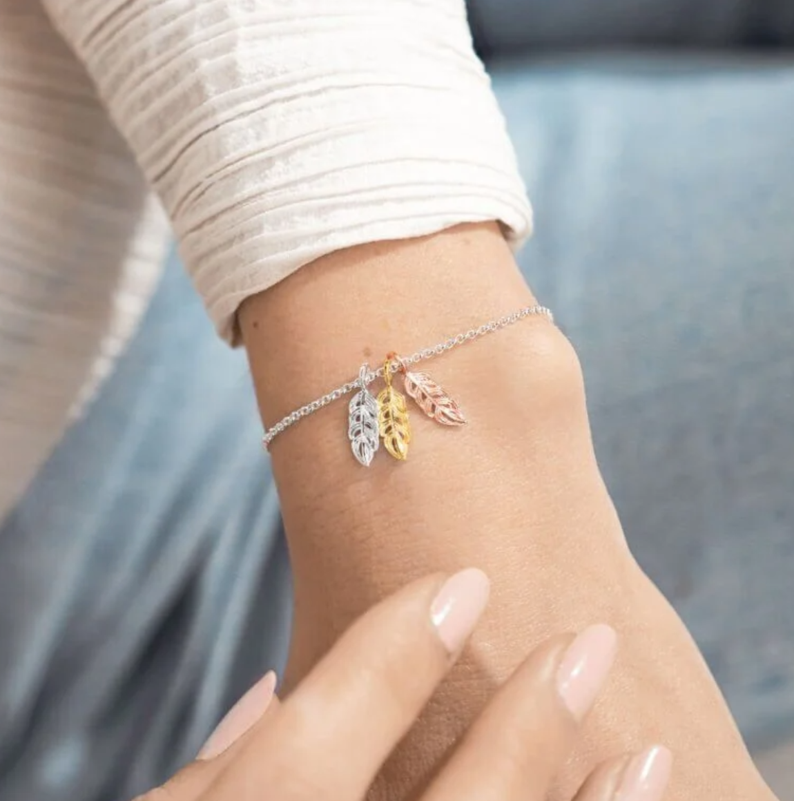 Joma Jewellery Florence Feathers Bracelet