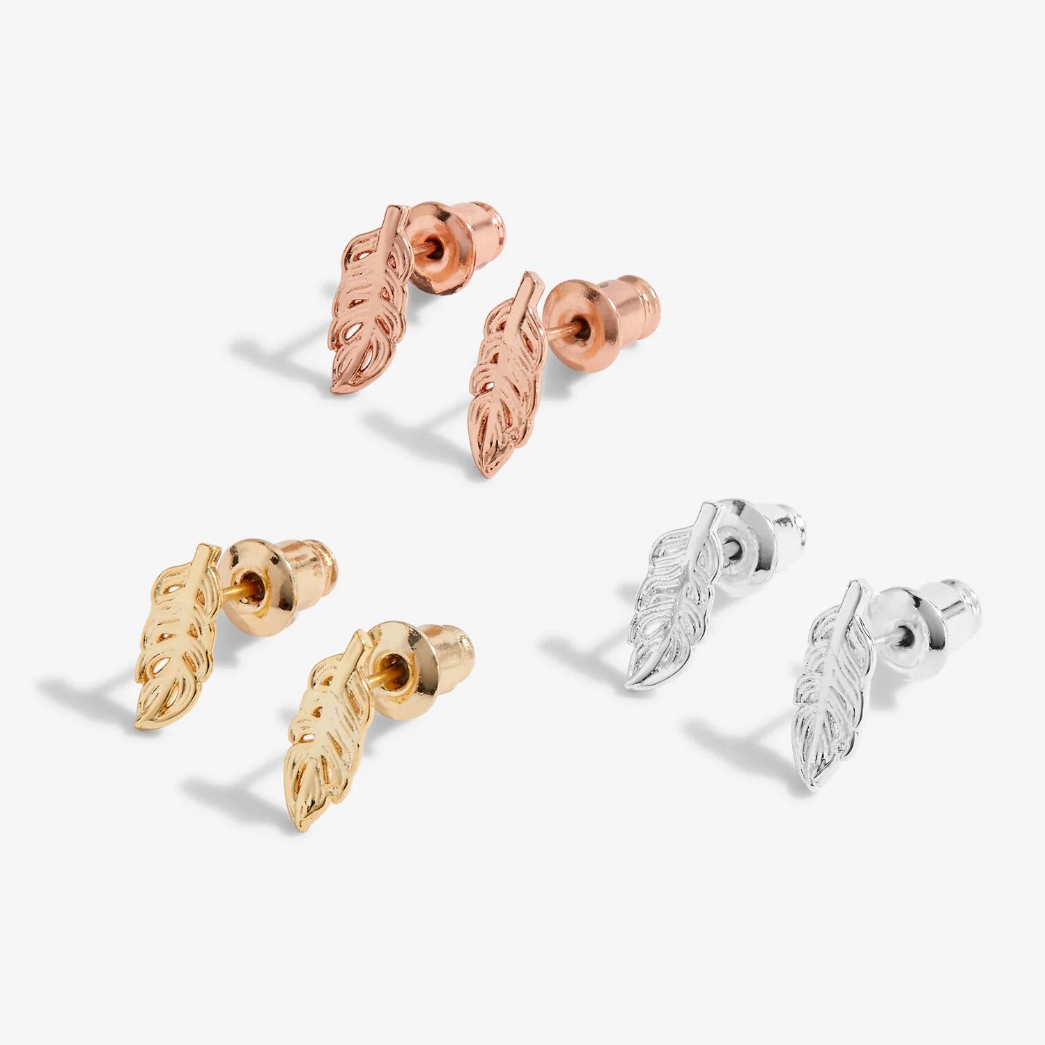 Joma Jewellery Florence Feather Stud Earrings