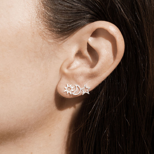 Joma Jewellery Celestial Stud Earrings