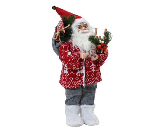 Kaemingk Festive Santa with Jumper Figure