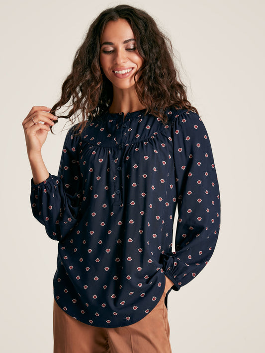 Joules Myra Curved Yoke Blouse