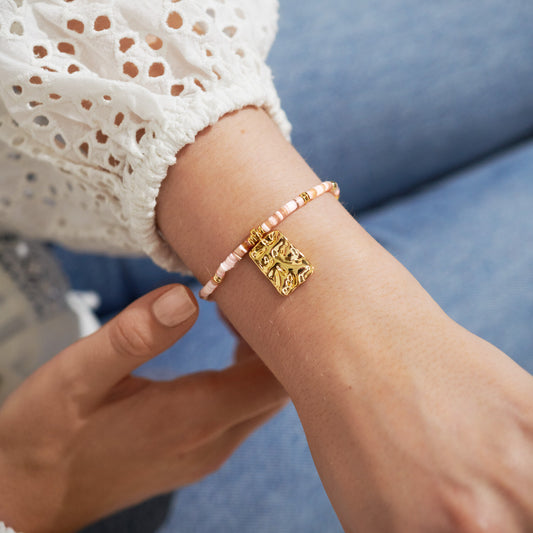 Joma Jewellery Summer Solstice Pink Shell Bracelet