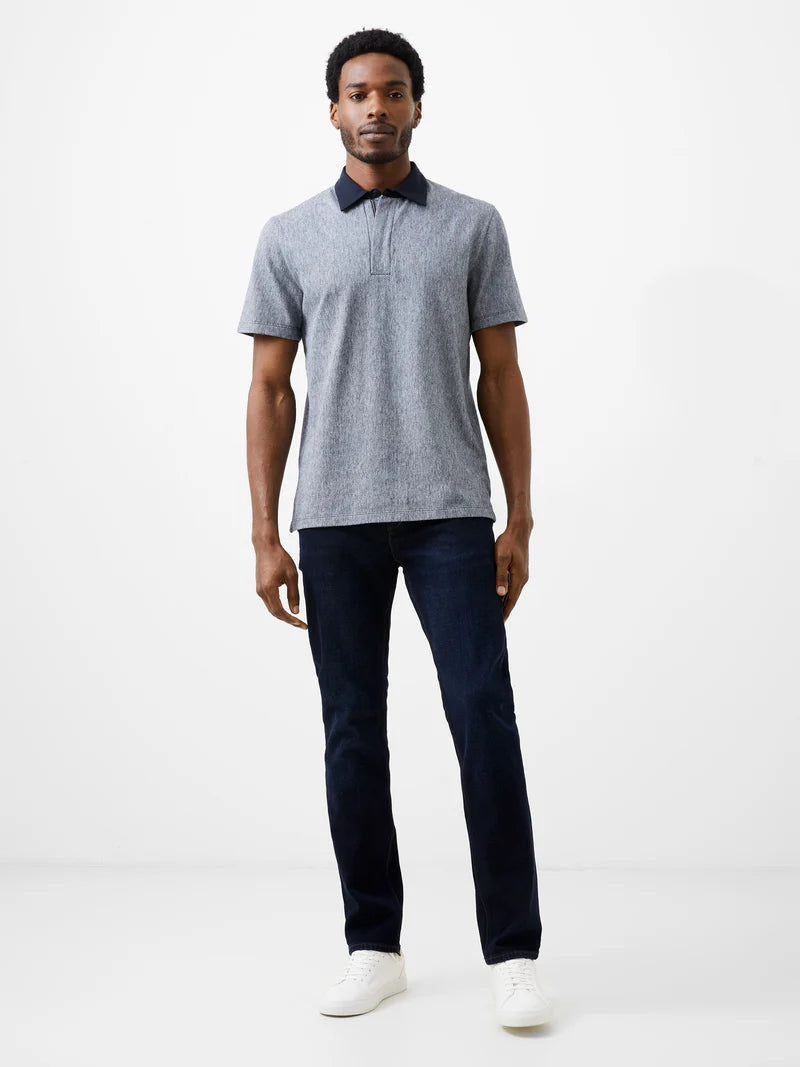 French Connection Graphic Zip Polo Shirt
