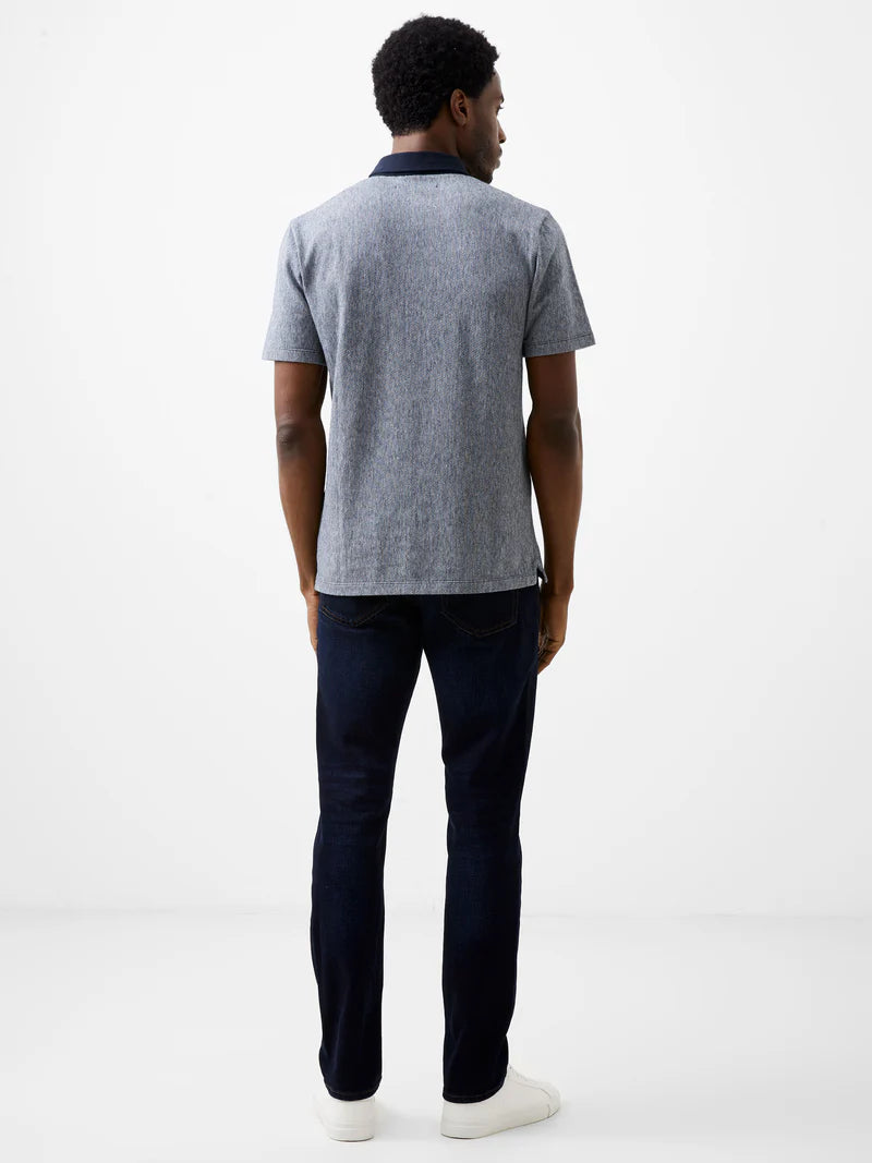 French Connection Graphic Zip Polo Shirt