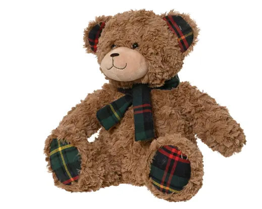 Kaemingk Christmas Bear Soft Toy Plush Decoration