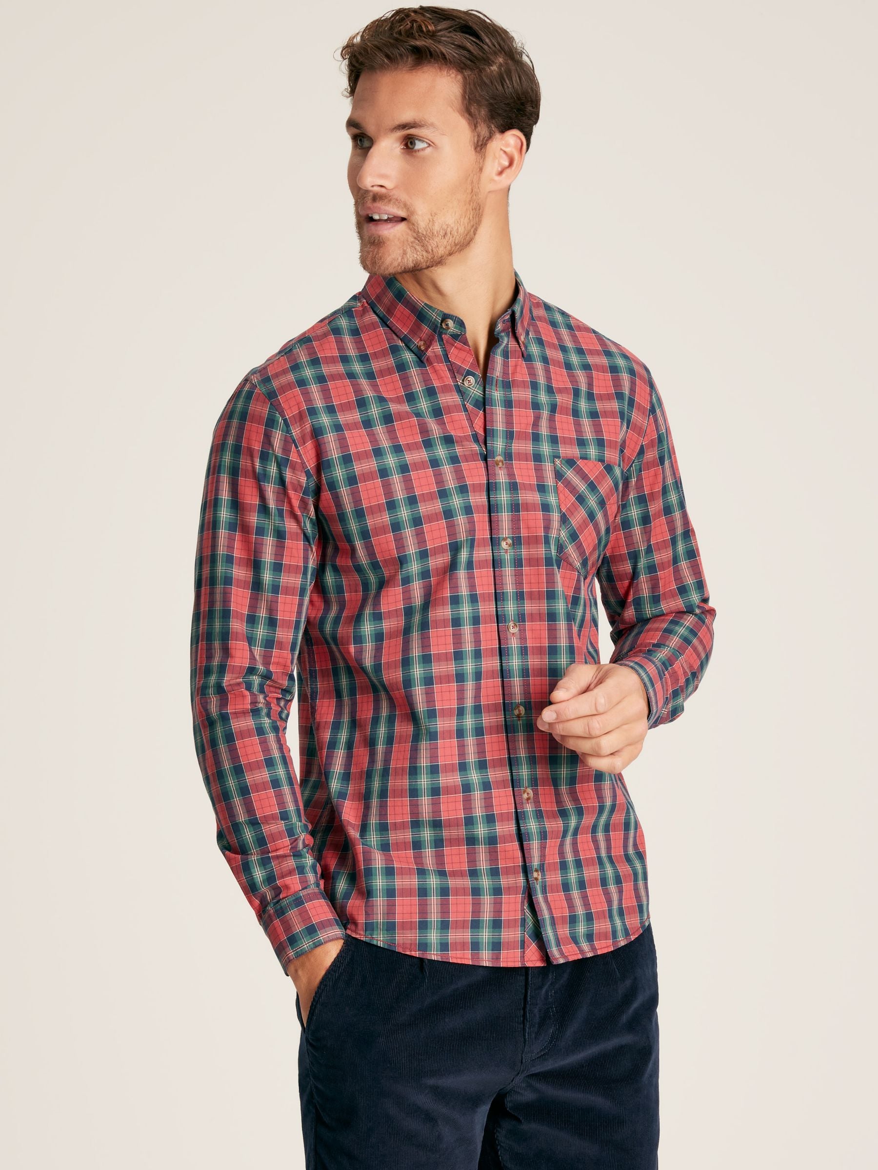 Joules Goodridge Long Sleeve Classic Fit Poplin Shirt