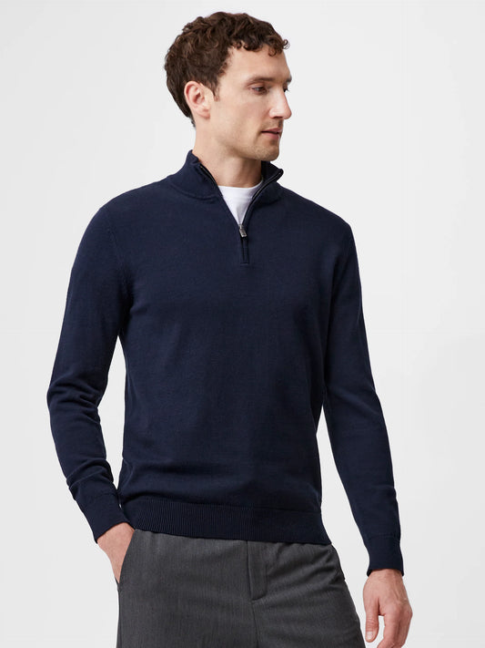French Connection 1/4 Zip Funnel Neck Top