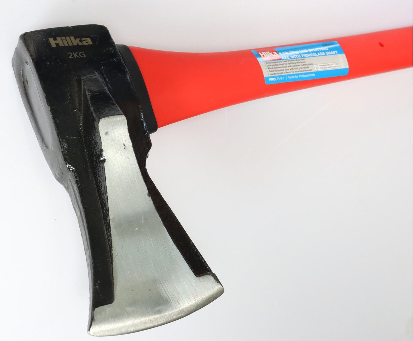 Hilka Log Splitting Axe with Fibre Glass Shaft 2kg