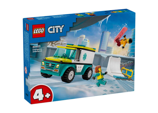 Lego City Emergency Ambulance & Snowboarder 60403