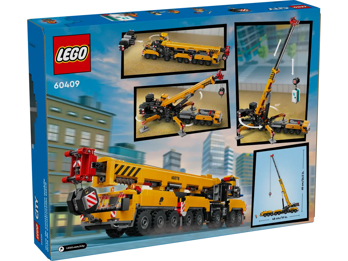 Lego City Yellow Mobile Construction Crane 60409