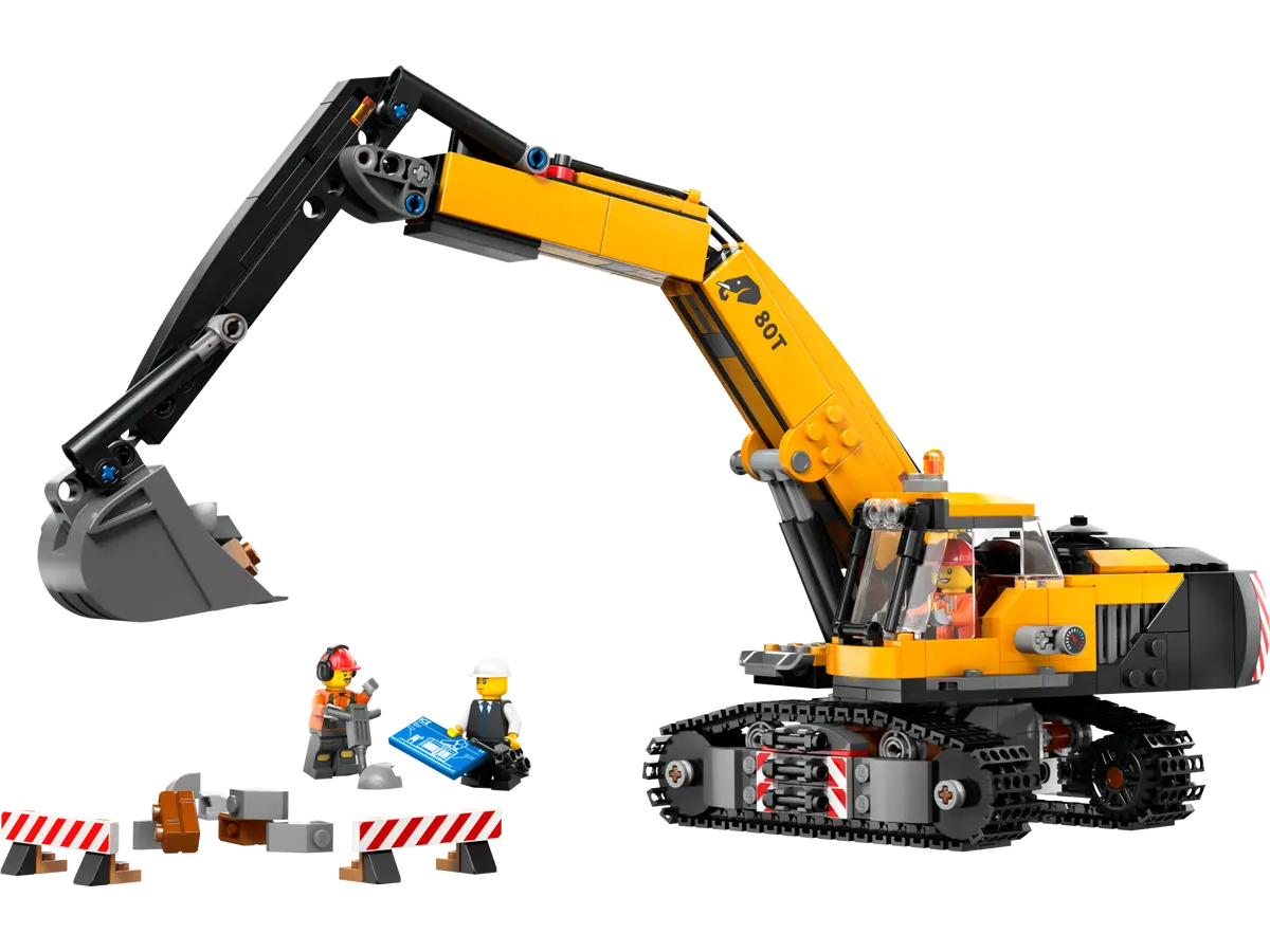 Lego City Yellow Construction Excavator 60420