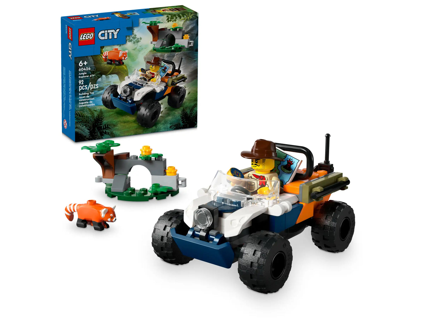 Lego City Jungle Explorer ATV Red Panda Mission 60424