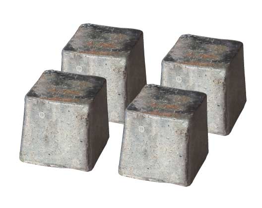 Errington Reay Courtyard Stone Low Pedestal Pot Foot