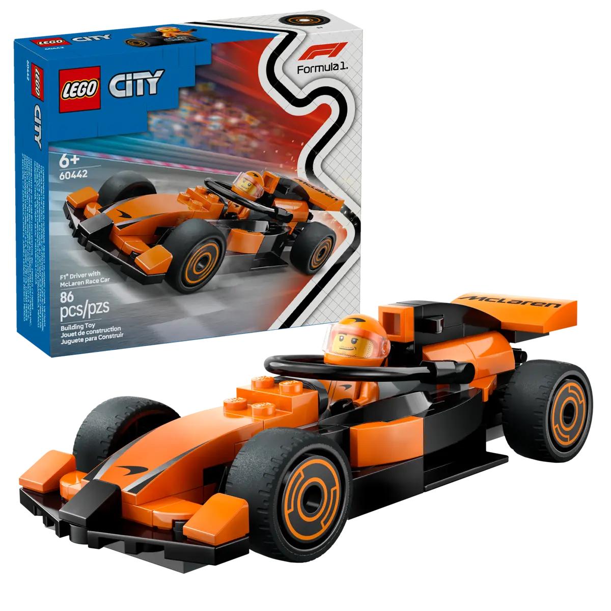 Lego City F1 Driver with McLaren Race Car 60442