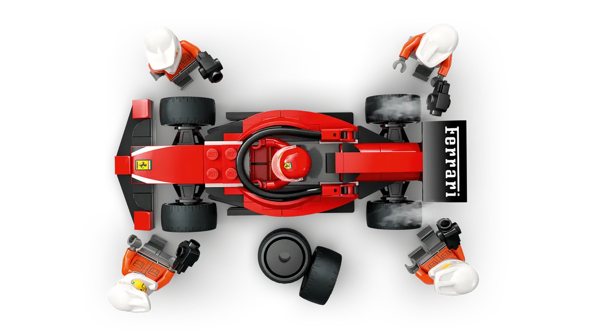 Lego City F1 Pit Stop & Pit Crew with Ferrari Car 60443