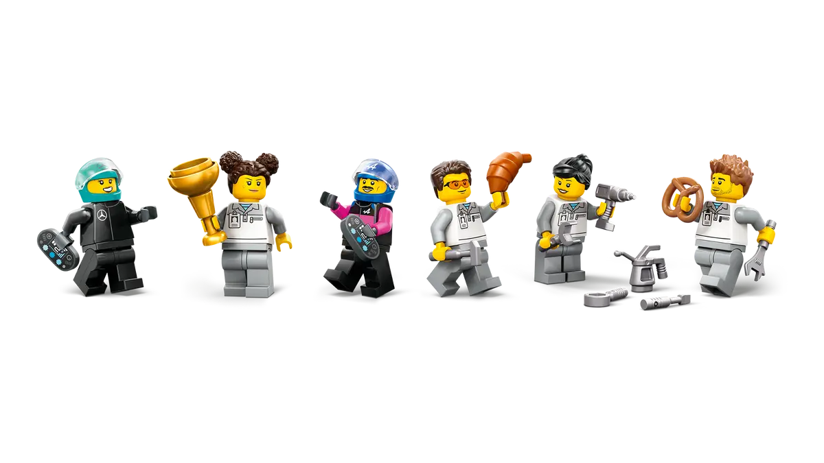 Lego City F1 Garage & Mercedes-AMG & Alpine Cars 60444