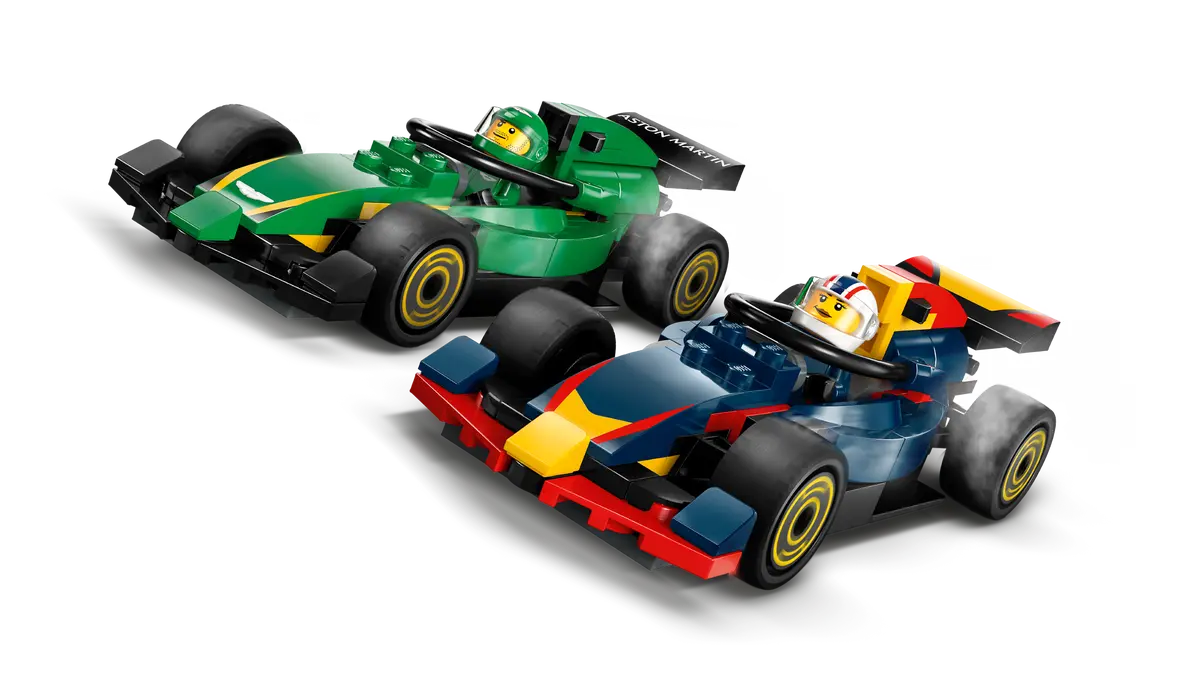 Lego City F1 Truck with RB20 & AMR24 F1 Cars 60445