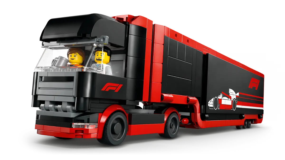 Lego City F1 Truck with RB20 & AMR24 F1 Cars 60445