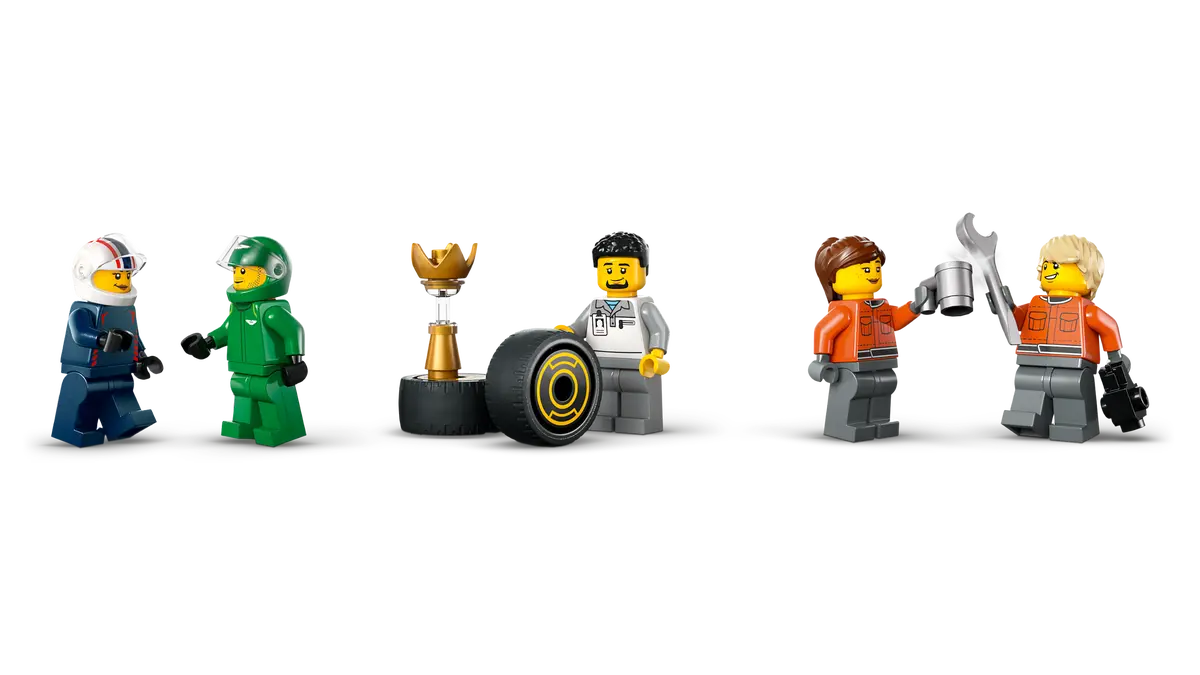 Lego City F1 Truck with RB20 & AMR24 F1 Cars 60445