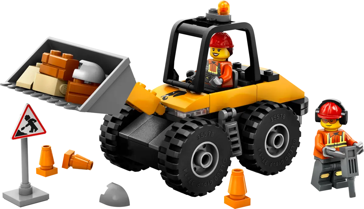 Lego City Yellow Construction Wheel Loader 60450
