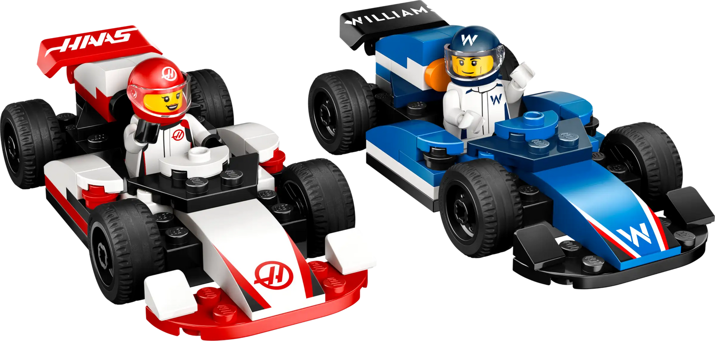 Lego City F1 Williams Racing & Haas F1 Race Cars 60464