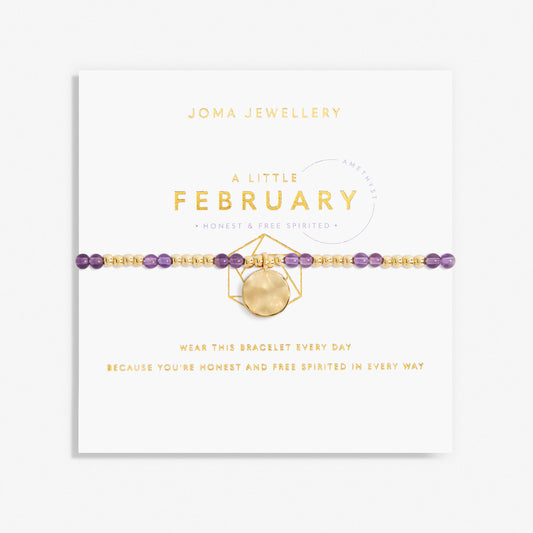Joma Jewellery A Little February Birthstone Bracelet