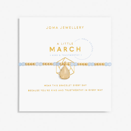 Joma Jewellery A Little March Birthstone Bracelet