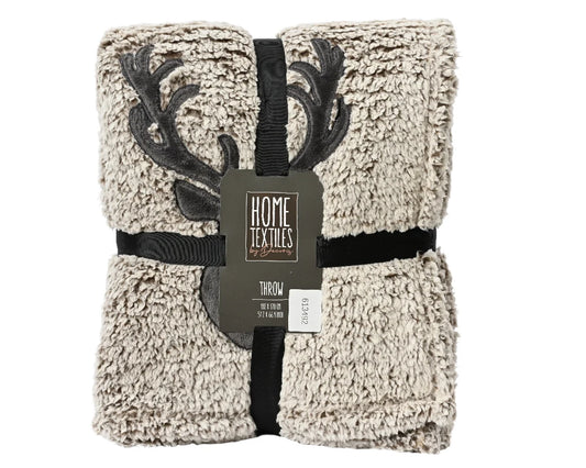 Kaemingk Reindeer Polyester Throw