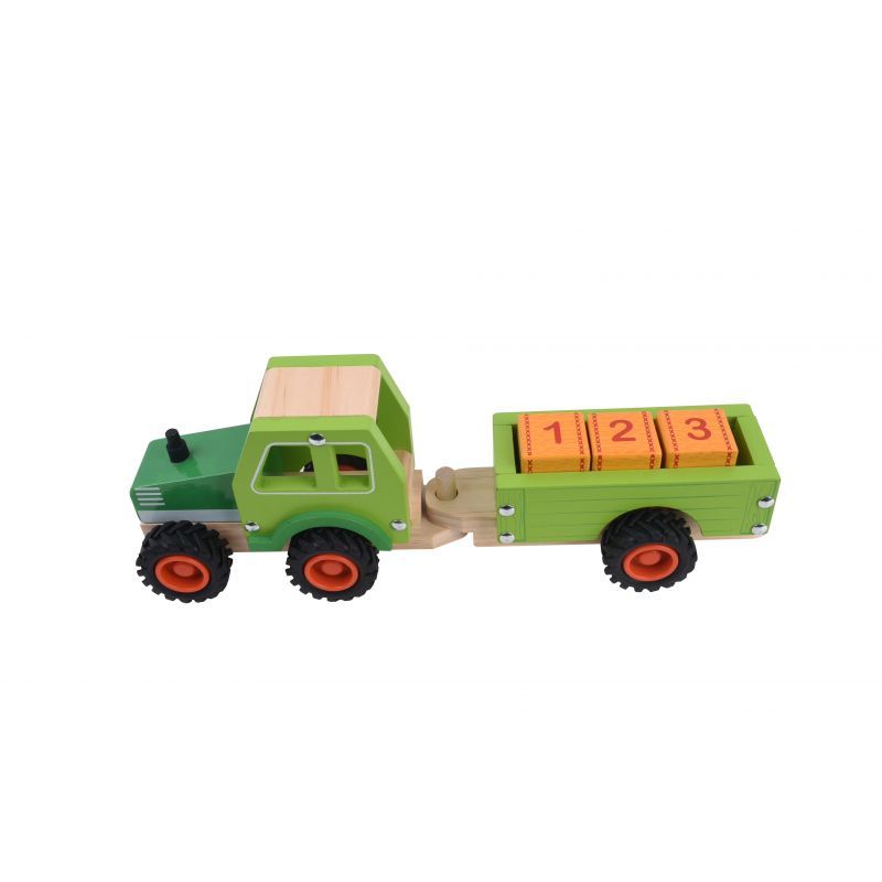 Inside Out Toys Tractor And Trailer (With Bales)