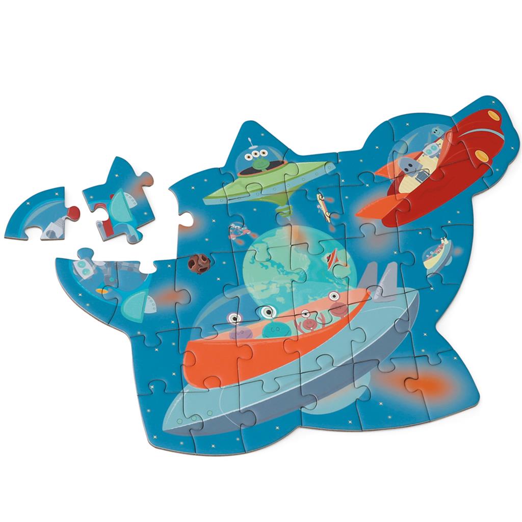 Inside Out Toys Scratch Compact Puzzle 31Pcs Space