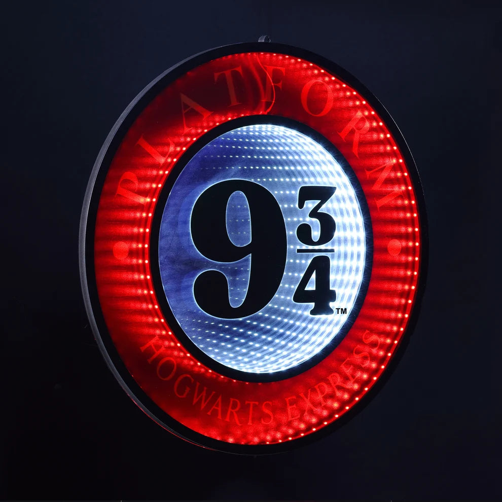 NOMA Harry Potter Platform 9 3/4 illuminated infinity mirror LED light