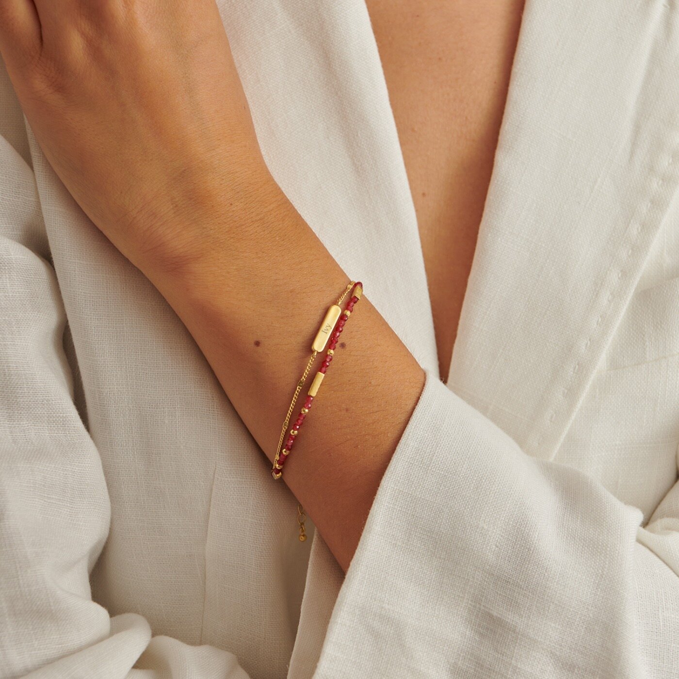 Katie Loxton Birthstone Waterproof Gold Bracelet
